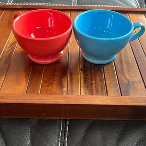 Gibson hand painted coffee/soup mugs. Set​